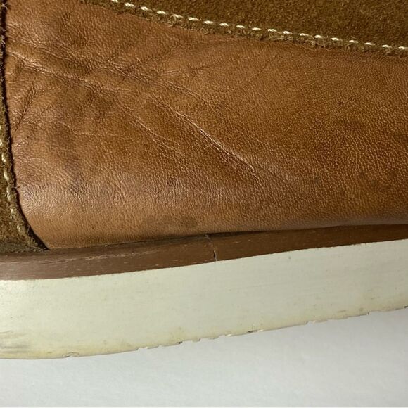 Aston Grey Scadicci Leather and Suede Penny Loafers Size 10.5 - Picture 10 of 11